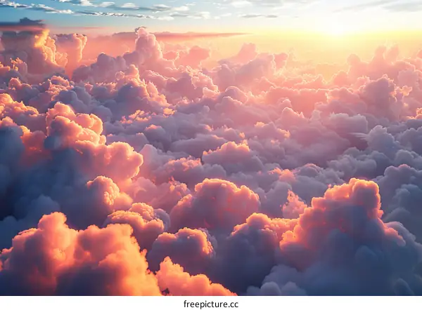 Spectacular Sunset over the Majestic Cloudscape