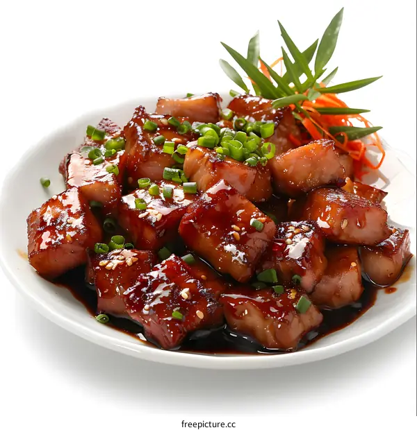 Plate of Teriyaki Pork