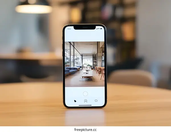 Modern Interior Design On Mobile Phone