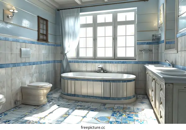 Enchanting Mediterranean Bathroom Oasis