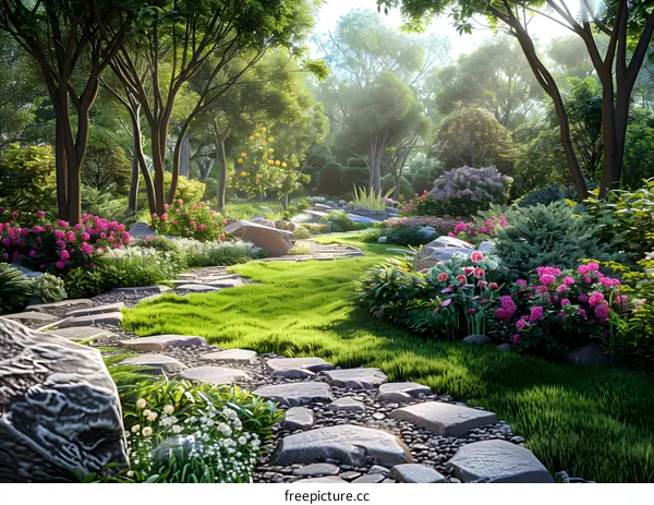 Garden landscape design renderings