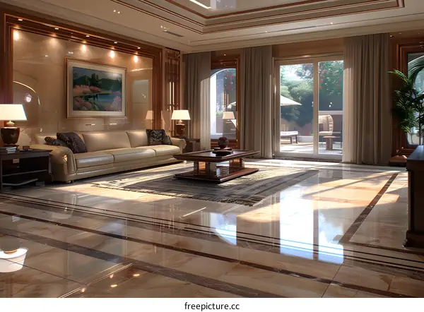 Bright and Airy Living Room With Modern Furnishings