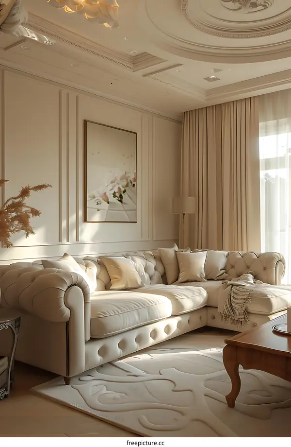 Creamy living room
