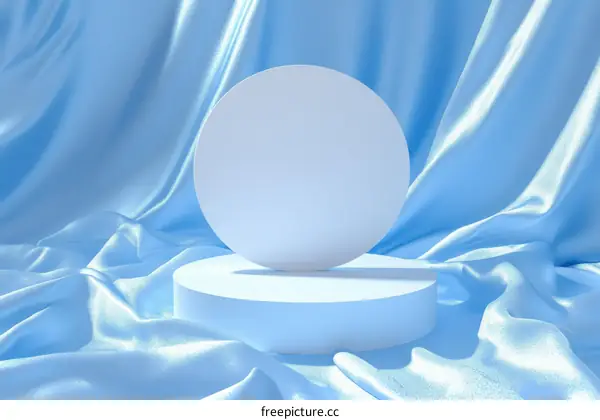 Light Blue Satin Fabric Product Showcase