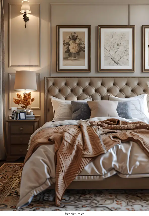 Elegant European Bedroom Interior Design