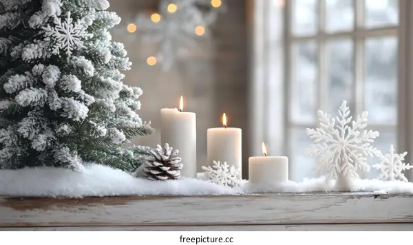 Winter Wonderland Christmas Candlescape