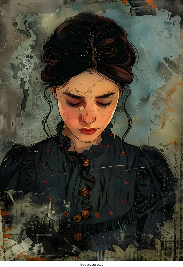 Portrait of a young Victorian woman