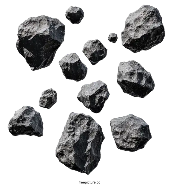 [Transparent Background PNG]Falling Rocks Illustration Background