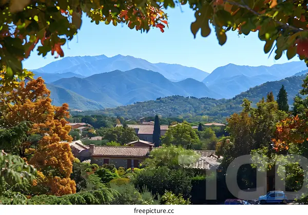 Small French village in the mountains