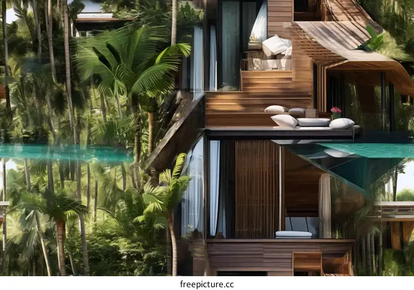 The stunning treehouse villa with a private infinity pool
