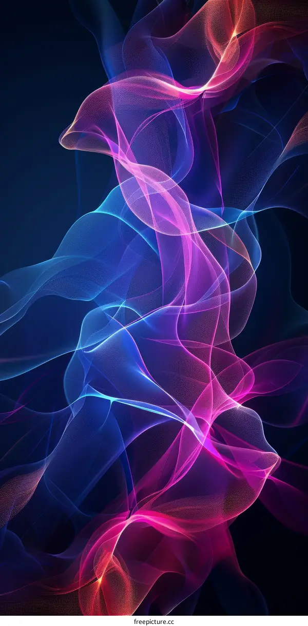 Abstract Colorful Flowing Lines