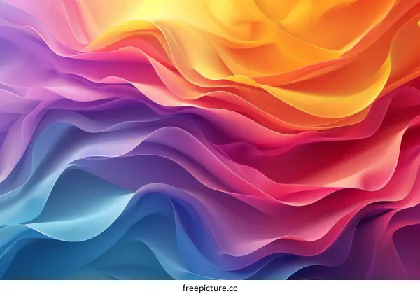 Abstract Colorful Wave Pattern Design