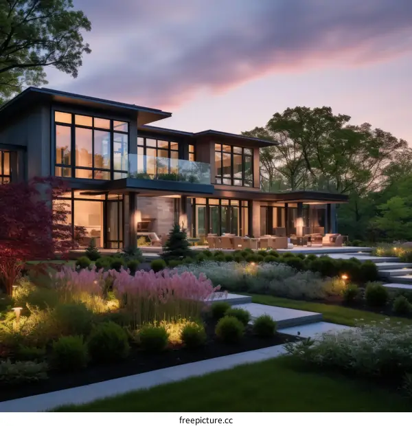 Modern House Exterior Design With Landscaping Features