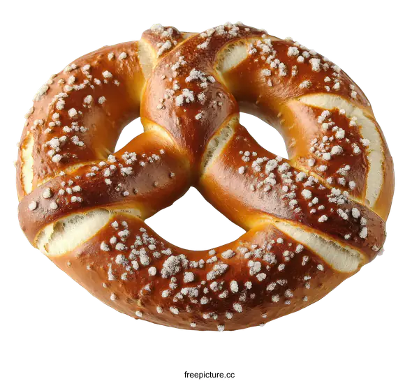 [Transparent Background PNG]Close Up of a Delicious Pretzel