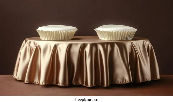 Elegant Dessert Display on a Round Table