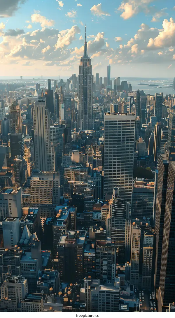 New York City skyline dominated by the Empire State Building