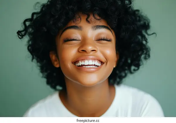 Smiling Black Woman Portrait