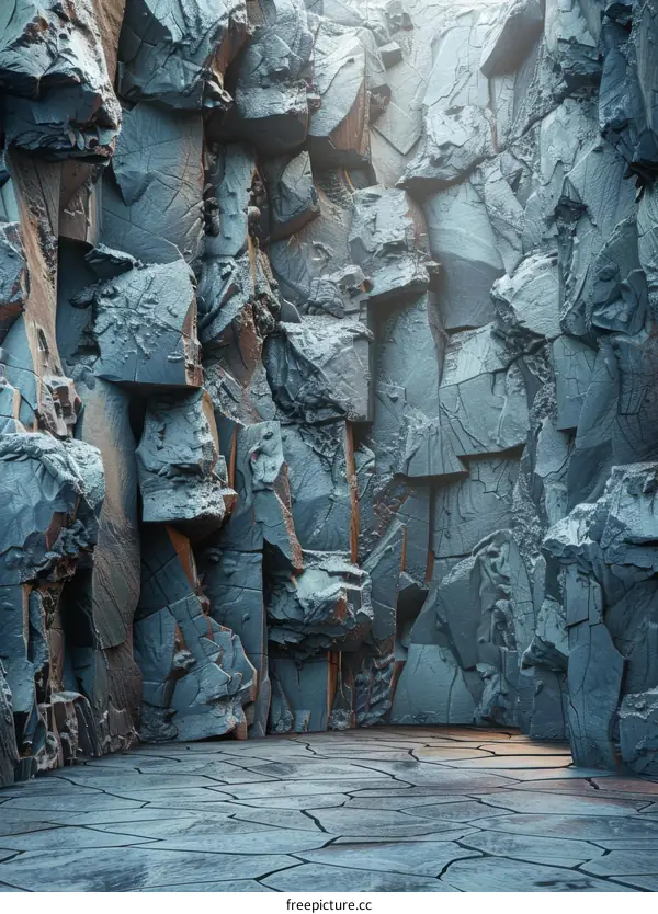 Mystical Blue Rock Cave: A Grotto of Fantasy