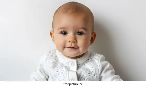 Portrait of a Smiling Baby