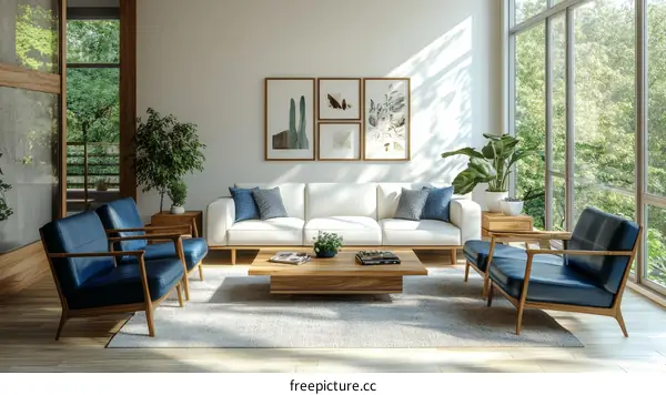 Modern Living Room with Natural Light