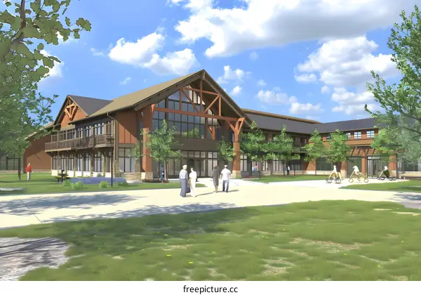 Modern Wood Construction for Senior Living Community