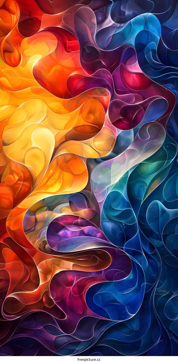 Colorful abstract painting