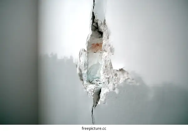 Damaged Wall Interior View