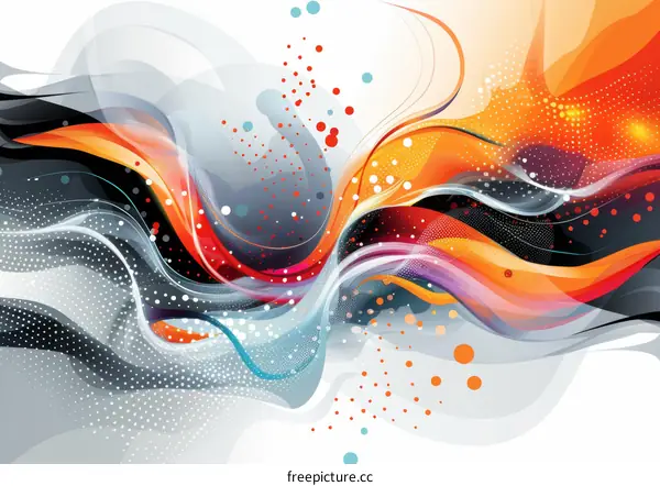 Expressive and Energetic Abstract Background