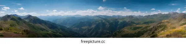 Majestic Mountain Range Panorama