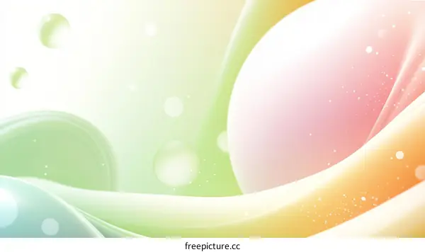 Abstract Colorful Flowing Shapes Background