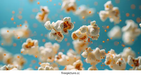 A delicious snack of popcorn.