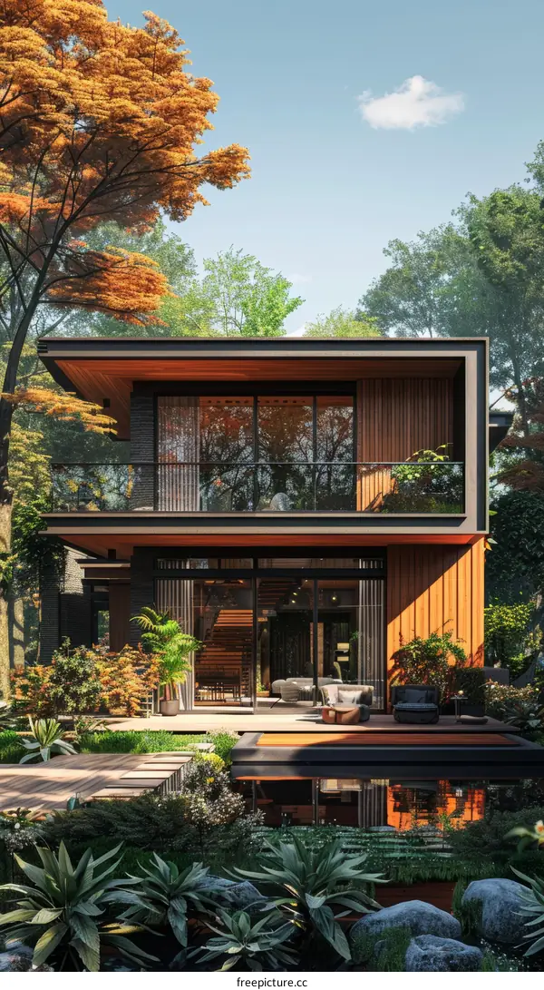 Modern House Design with Natural Elements