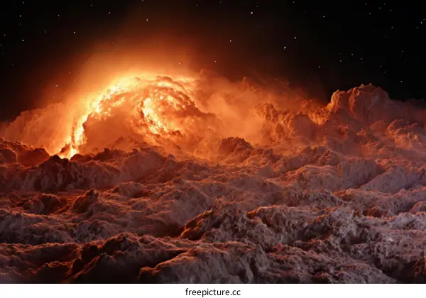 The Glowing Red Planet