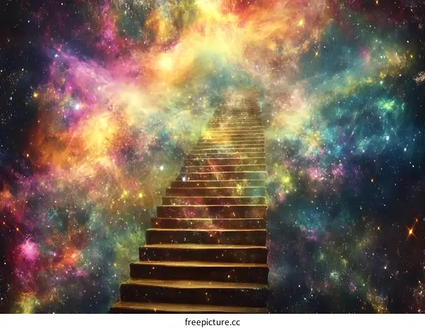 Stairway To Heaven Galaxy Art