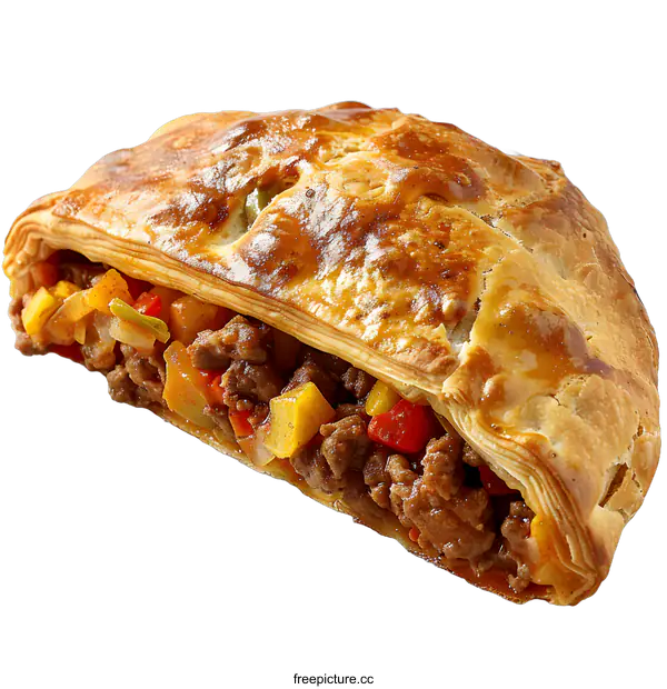[Transparent Background PNG]A delicious and healthy beef and vegetable pasty