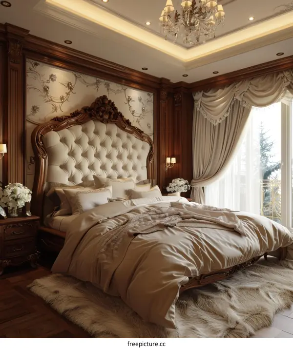 Luxury Bedroom Interior Design Illustration