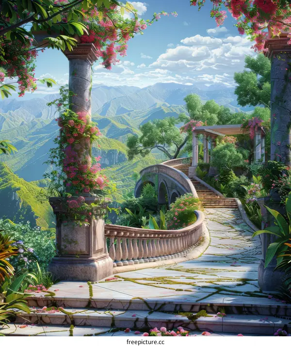 fantasy garden pathway