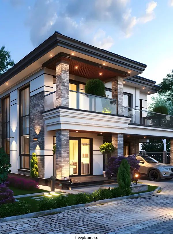 A modern style villa
