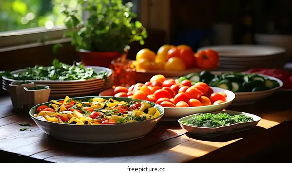 A Delightful Assortment of Fresh Vegetables
