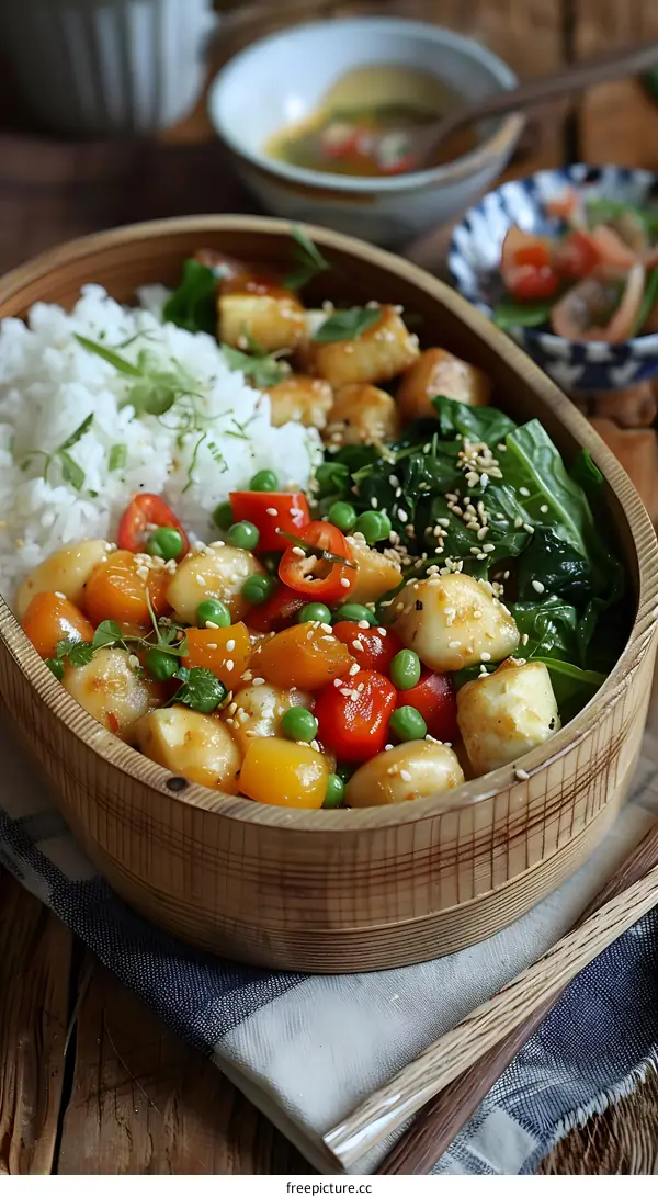 delicious and healthy vegetarian bento box
