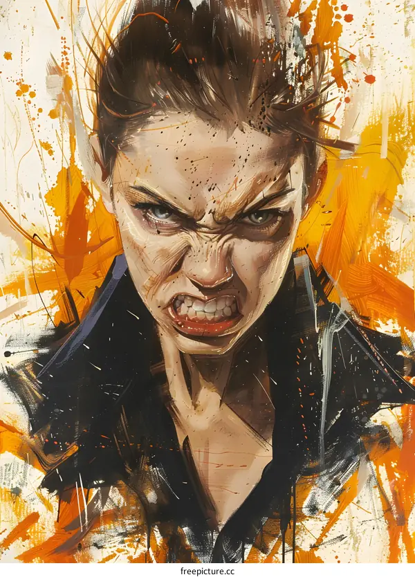 Portrait of an Angry Woman