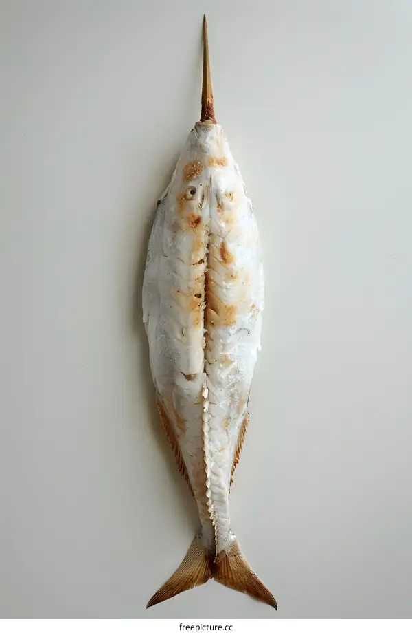 Dried fish on a stick