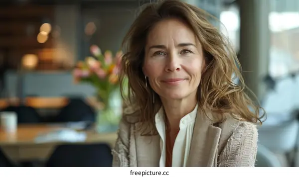 Portrait of a smiling businesswoman