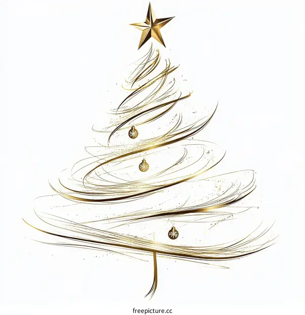 Abstract Christmas Tree Design