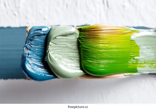 Colorful Paint Strokes Abstract Art Image