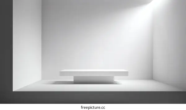 Empty White Minimalist Product Showcase