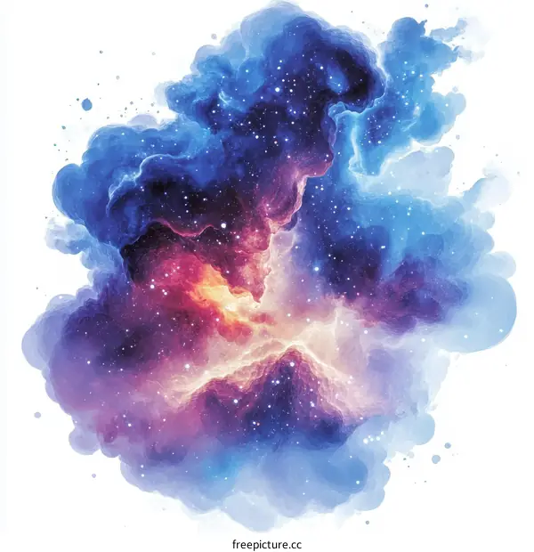 Abstract Nebula Space Artistic Illustration