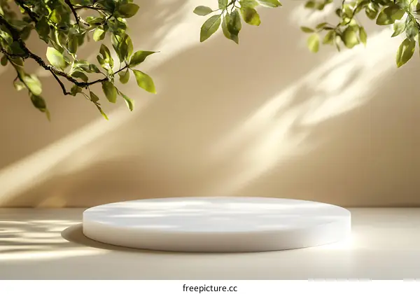 Elegant Minimalist Product Display with Natural Light