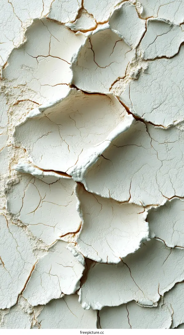 Dried White Powder Texture Close Up