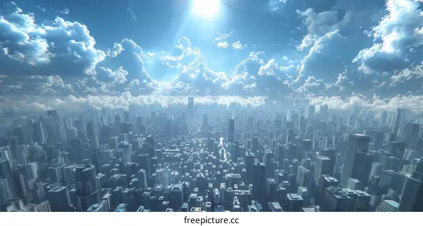 Futuristic City Skyline
